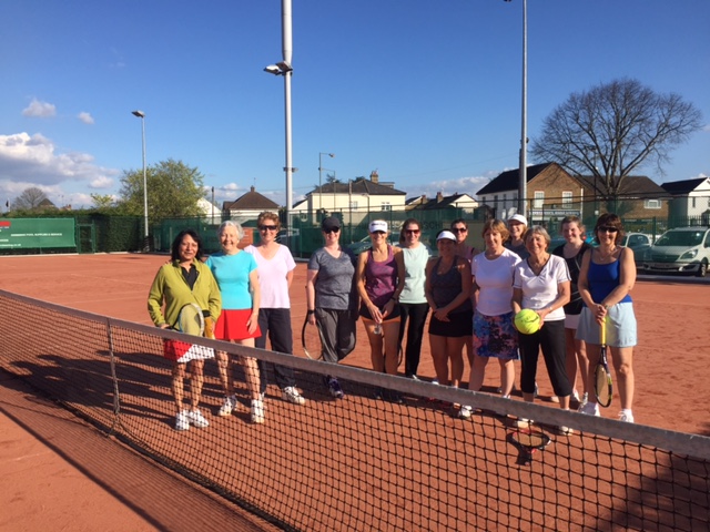 Ladies tennis group at Ashford tennis club