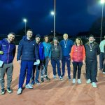 Winning team and coaches